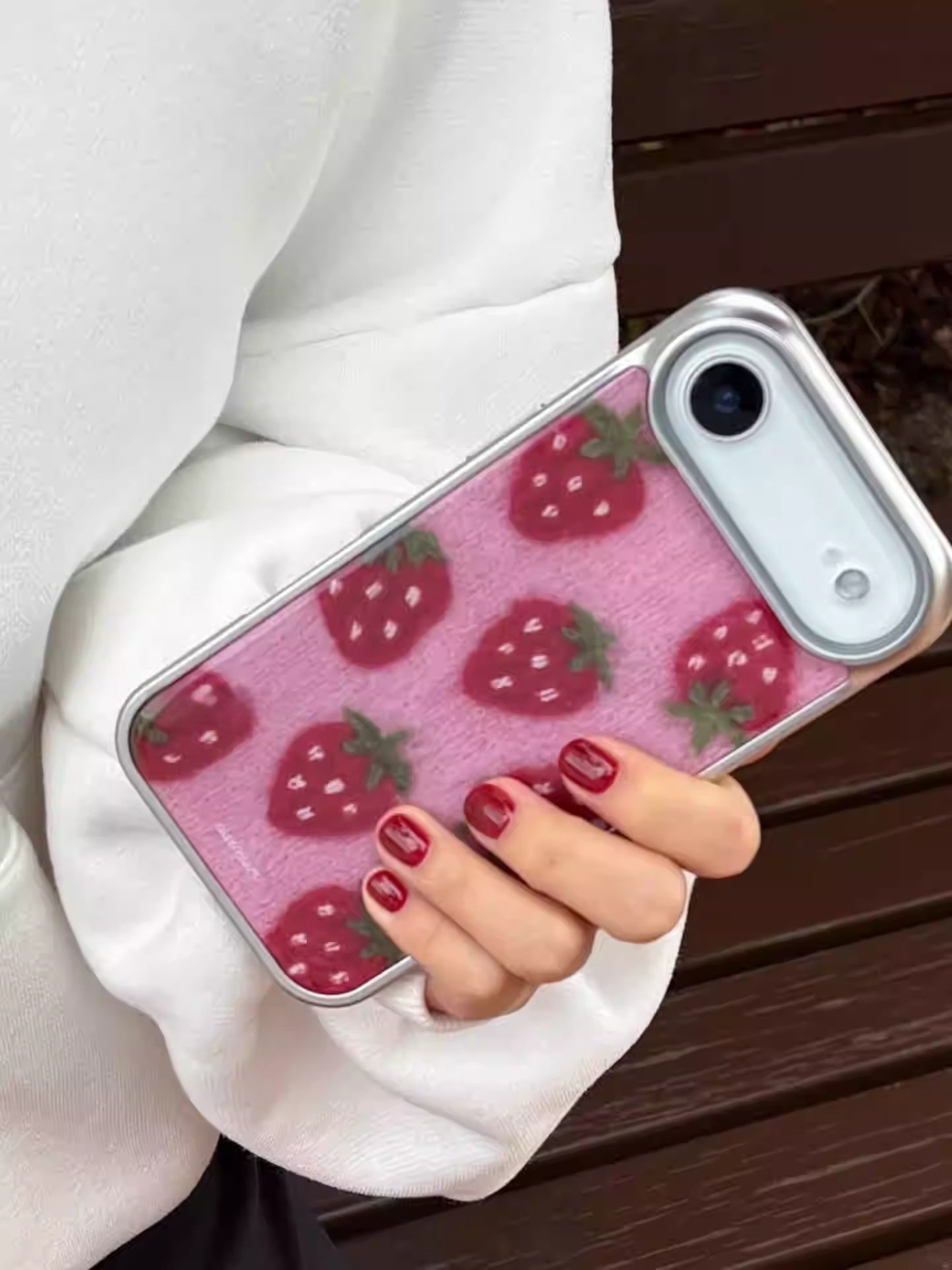 Strawberry themed Protective Case IPhone 11- IPhone 17 Pro MaxMax Protective Cover