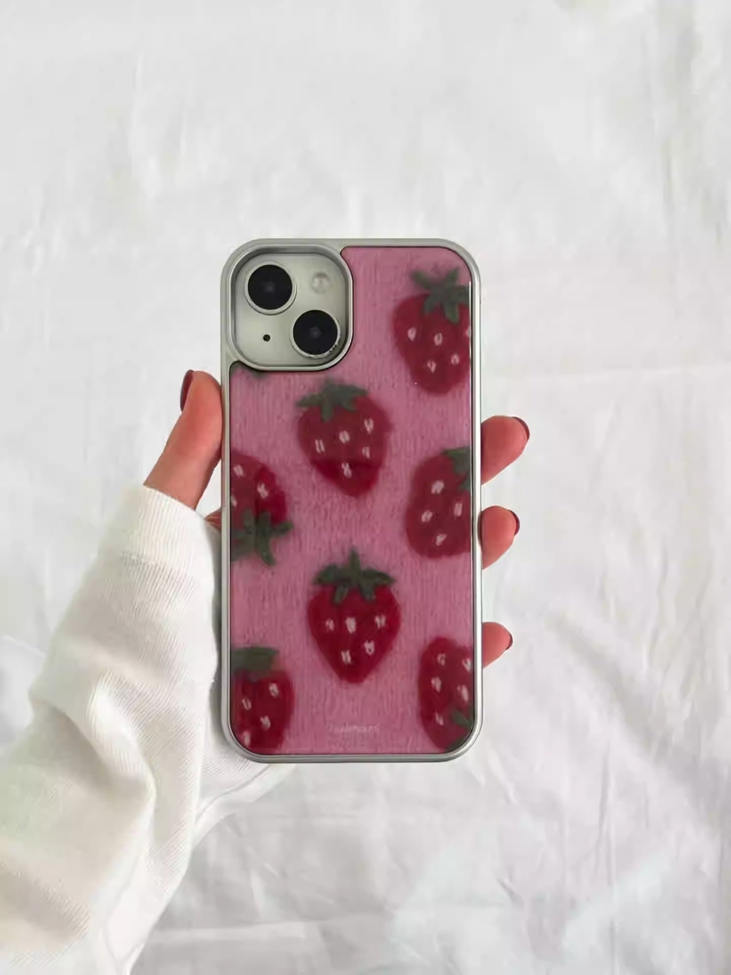 Strawberry themed Protective Case IPhone 11- IPhone 17 Pro MaxMax Protective Cover