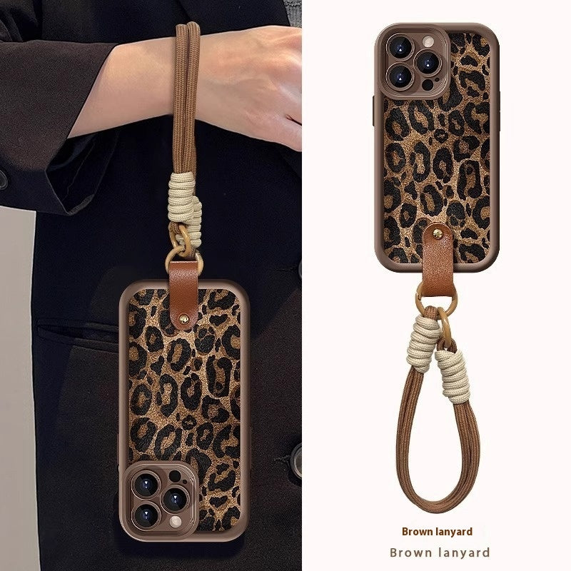 Leopard Print Lanyard For IPhone X-IPhone 16 Pro Max