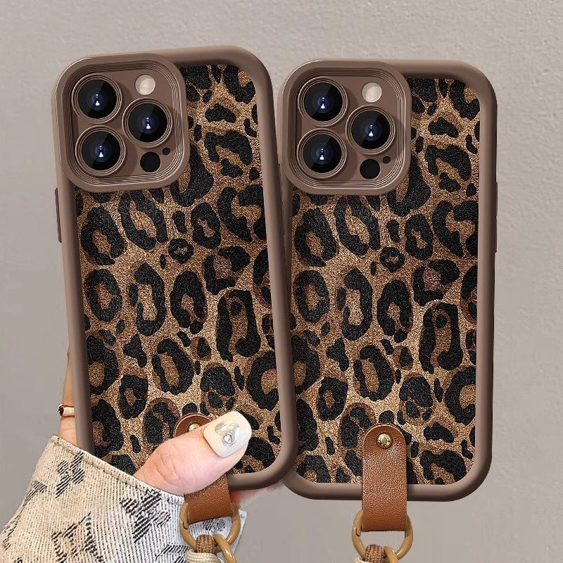 Leopard Print Lanyard For IPhone X-IPhone 16 Pro Max