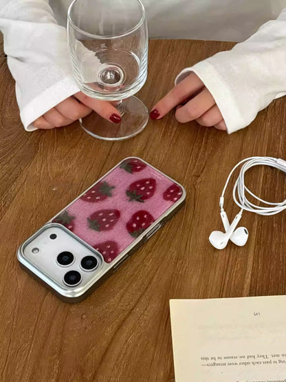 Strawberry themed Protective Case IPhone 11- IPhone 17 Pro MaxMax Protective Cover