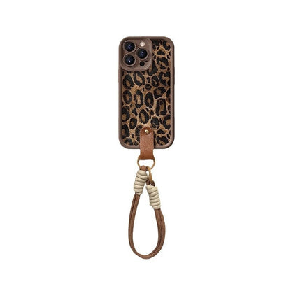 Leopard Print Lanyard For IPhone X-IPhone 16 Pro Max