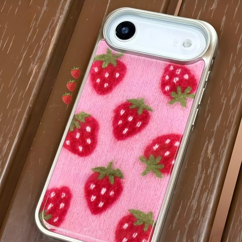 Strawberry themed Protective Case IPhone 11- IPhone 17 Pro MaxMax Protective Cover